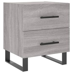 vidaXL Nachttisch Grau Sonoma 40x35x47,5 cm Holzwerkstoff