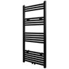 Handtuchheizk&ouml;rper Warmwasser Gerade Schwarz 500x1160 mm