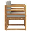 vidaXL Outdoor-Sofa Massives Akazienholz und Polyester