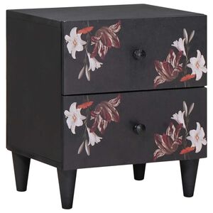 vidaXL Nachttisch Braun 40 x 33,5 x 46 cm Massivholz Mango