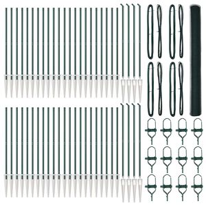 vidaXL Zaunpfosten Gr&uuml;n