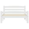 vidaXL Massivholzbett Weiß Kiefer 100x200 cm