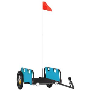 vidaXL Fahrradanh&auml;nger Blau Oxford-Gewebe und Eisen