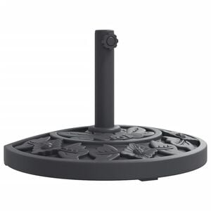vidaXL Sonnenschirmst&auml;nder f&uuml;r &Oslash;38/48 mm Mast 9 kg Halbrund