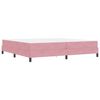 vidaXL Boxspringbett mit Matratze Rosa 200 x 200 cm Stoff
