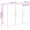 vidaXL Sideboard Altholz 90 x 34 x 80 cm Holzwerkstoff