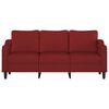 vidaXL 3-Sitzer-Sofa Weinrot 180 cm Stoff