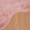 vidaXL Kunstfell Hasen Teppich Olite Rosa 50 x 80 cm Polyester
