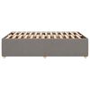 vidaXL Bettgestell ohne Matratze Taupe 120x200 cm Stoff