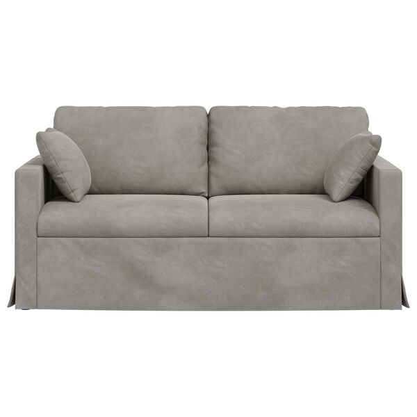 vidaXL Sofa Hellgrau Gesamtabmessungen: 158 x 78 x 80 cm (B x T x H)
