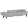 vidaXL Wohnzimmer Couch 3 pcs Hellgrau