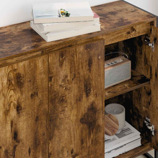 vidaXL Seitenschrank Raucharbe 96,5 x 30 x 75 cm Holzwerkstoff