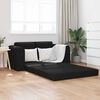vidaXL Schlafsofa 60cm Schwarz Stoff