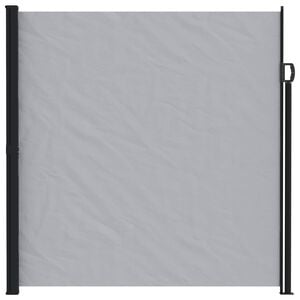 vidaXL Ausziehbares Seitenmarkise Grau 600 x 220 cm Polyester