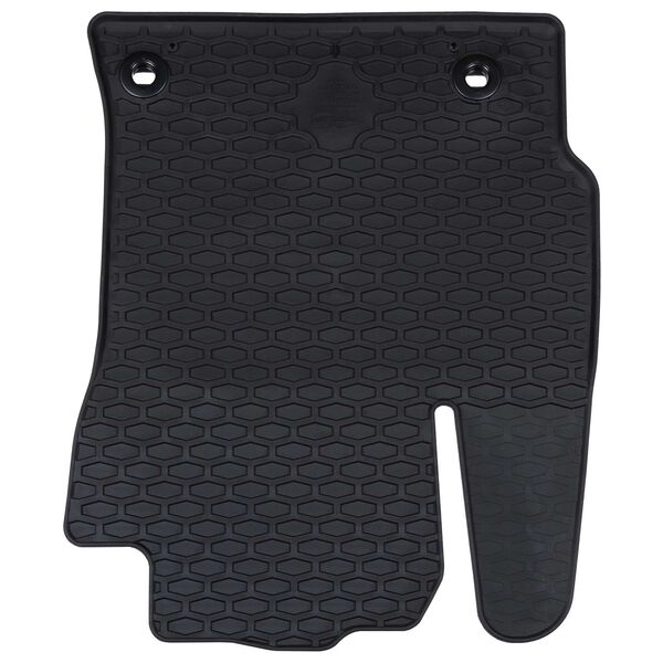 vidaXL Autofu&szlig;matte 4 pcs Schwarz Gummi