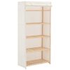 vidaXL Kleiderschrank Wei&szlig; 79 x 40 x 170 cm Stoff