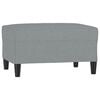 vidaXL Fu&szlig;hocker Hellgrau 70x55x41 cm Stoff