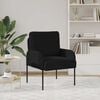 vidaXL Sofas mit Kissen 55cm Schwarz Sperrholz