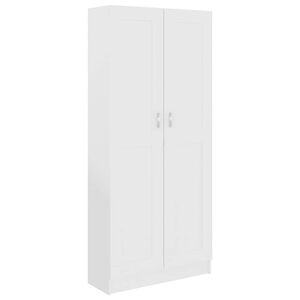 vidaXL B&uuml;cherschrank Wei&szlig; 82,5x30,5x185,5 cm Holzwerkstoff