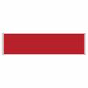 vidaXL Seitenmarkise Ausziehbar 600x160 cm Rot
