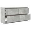 vidaXL TV-Schrank Betongrau 100x35x54 cm Holzwerkstoff