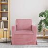 vidaXL Sofa Rosa Gesamtabmessungen: 78 x 78 x 80 cm (B x T x H) Samt