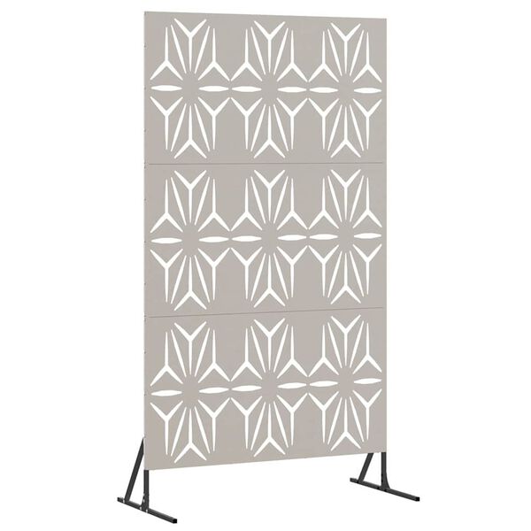 vidaXL Sichtschutz Grau 100 x 50 x 180 cm Wetterfeststahl