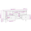 vidaXL TV-Schrank 100x33x46 cm Massivholz Mango