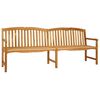vidaXL Handgefertigte Rosenbank Natur 114 x 60 x 95 cm Massivholz Teak