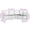 vidaXL Sofagarnituren 4 pcs Natur Massivholz Akazie