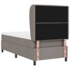 vidaXL Boxspringbett mit Matratze Taupe 100 x 200 cm Stoff