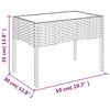 vidaXL 4-tlg. Garten-Lounge-Set mit Kissen Schwarz Poly Rattan