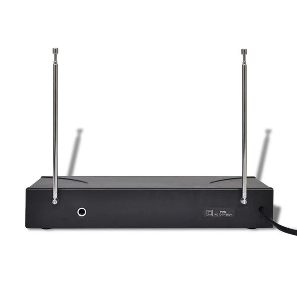 2x VHF Funkmikrofon Funk Micro Mikrofonset Funkmikro Karaoke-Set 100m