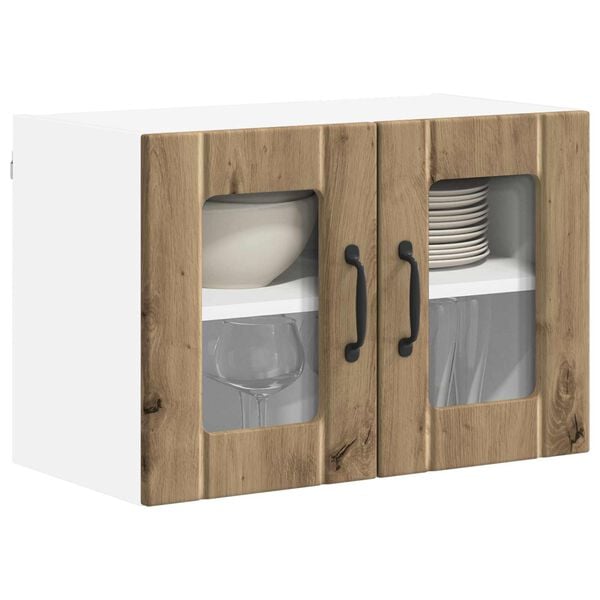 vidaXL K&uuml;chenschrank Lucca 2 pcs Artisan-Eiche 60 x 31 x 40 cm
