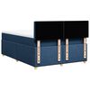 vidaXL Boxspringbett mit Matratze Blau 140x190 cm Stoff