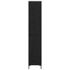 vidaXL Highboard Schwarz Eichen-Optik 34,5 x 34 x 180 cm Holzwerkstoff