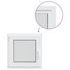 Kellerfenster RISOR Wei&szlig; 50 x 50 cm PVC und Glas