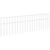 vidaXL Gartenzaun-Paneel 12 stk. 100 x 30 cm Verzinkter Stahl Silber