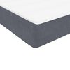 vidaXL Boxspringbett mit Matratze & LED Dunkelgrau 180x210 cm Samt
