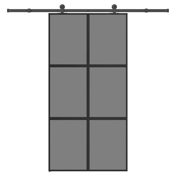 vidaXL Schiebet&uuml;r mit Beschlag 102,5x205 cm Hartglas & Aluminium
