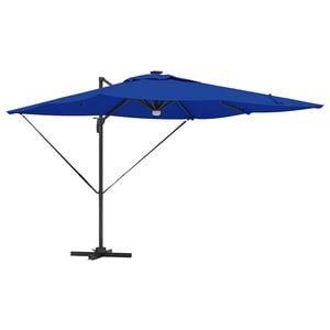vidaXL Roma Parasol Blau 286 x 284 x 270 cm Aluminium und Polyester