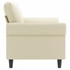 vidaXL 2-Sitzer-Sofa Creme 140 cm Kunstleder