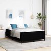 vidaXL Boxspringbett Schwarz 160 x 200 cm Stoff