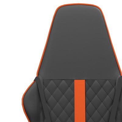 vidaXL Gaming-Stuhl Schwarz und Orange Kunstleder