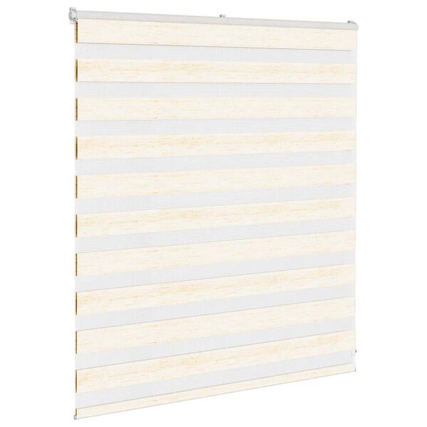 vidaXL Doppelrollo Marmorbeige 120x100cm Stoffbreite 115,9 cm Polyester