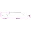 vidaXL Partyzeltdach 3x6 m Blau