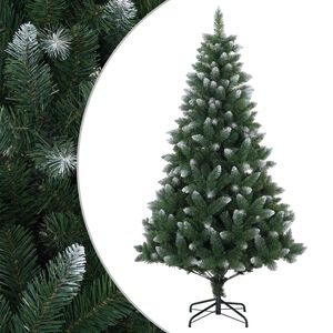 vidaXL K&uuml;nstlicher Weihnachtsbaum 120 cm PVC und Metall Gr&uuml;n
