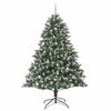 vidaXL K&uuml;nstlicher Weihnachtsbaum mit 300 LEDs mit St&auml;nder Gr&uuml;n 240 cm