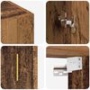 vidaXL Wandschrank 2 pcs Altholz 69,5 x 34 x 90 cm Holzwerkstoff