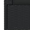vidaXL 2-Sitzer-Sofa mit Kissen Schwarz Poly Rattan